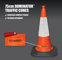 750MM DOMINATOR CONE C/W G D Harries (TEXT ON CONE)