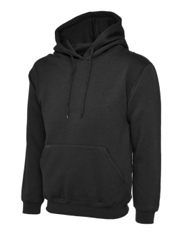 UC501 BLACK HOODED SWEATSHIRT C/W CAMPUS PROTECTION SERVICES LB
