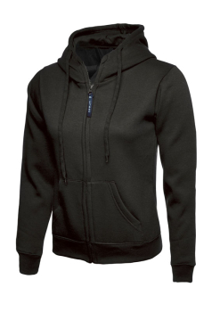 UC504 BLACK ZIPPED HOODIE C/W CAMPUS PROTECTION SERVICES LB