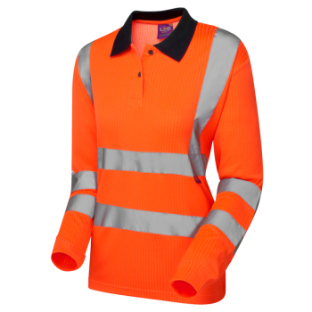 PL05 Beaford Womens Comfort L/S Poloshirt Orange