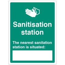 THE NEAREST SANITISATION STATION IS SITUATED: