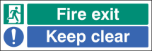 FIRE EXIT - KEEP CLEAR