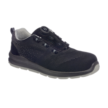 FT08 - Compositelite Wire Lace Safety Trainer Knit S1P Black/Grey