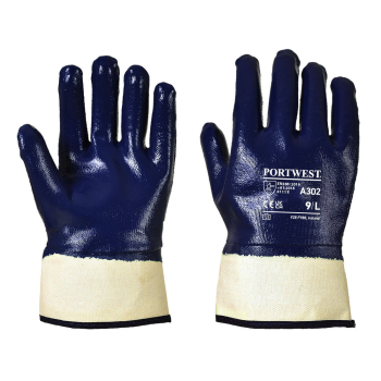 A302 - Fully Dipped Nitrile Safety Cuff Glove