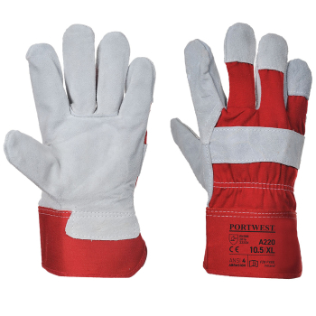 A220 - Premium Chrome Rigger Glove Red