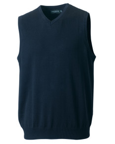 716M Russell Collection V-Neck Sleeveless Knitted Pullover