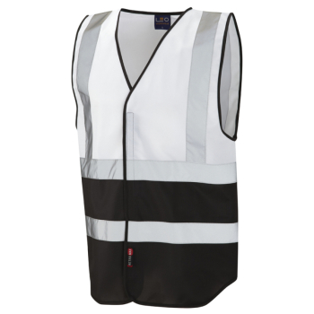 W05 Pilton Reflective Vest (Non ISO 20471) White/Black