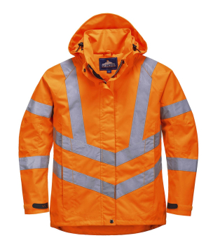 LW70 Hi-Vis Women's Breathable Rain Jacket Orange
