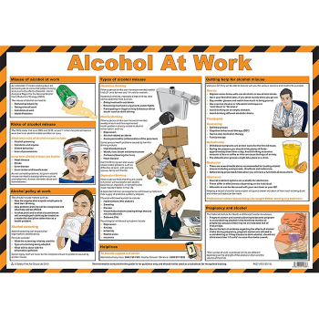 Alcohol at Work Guidance Poster - Size A2
