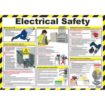 First Aid Electrical Safety Poster - Size A2