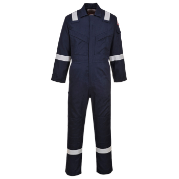 FR28 - Flame Resistant Light Weight Anti-Static Coverall 280g Navy