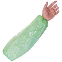 ECONOMY PE OVERSLEEVES GREEN CASE OF 2000 40CM - DISPOSABLE