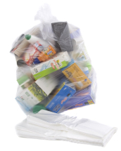 CLEAR RECYCLING BAGS(18X29X39) BOX OF 200 (20KG)