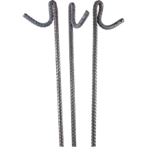 FENCING PIN 4ft 6inch C/W HOOK 12MM RIBBED STEEL