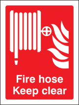 FIRE HOSE KEEP CLEAR