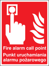 FIRE ALARM CALL POINT (ENGLISH/POLISH)