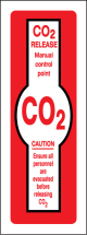 CO2 RELEASE MANUAL CONTROL POINT