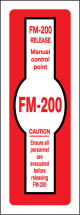 FM200 RELEASE MANUAL CONTROL POINT