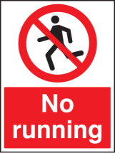 NO RUNNING