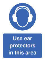 USE EAR PROTEC IN THIS AREA