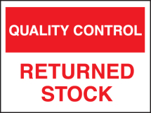 QUALITY CONTROL RETURNED STOCK