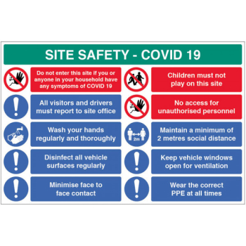 REPORT TO OFFICE ETC SITE SAFETY BOARD COVID19