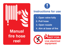 MANUAL FIRE HOSE REEL WITH INSTRUCTIONS FOR USE