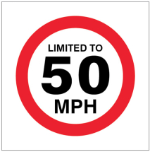 LIMITED TO 50MPH