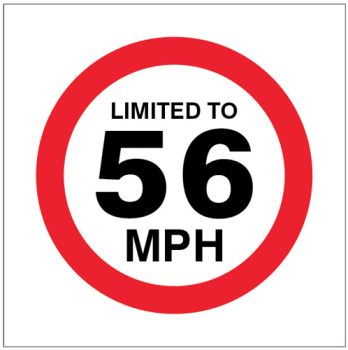 LIMITED TO 56MPH