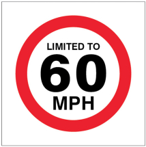 LIMITED TO 60MPH