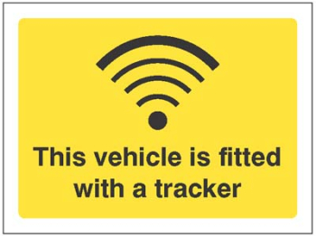 THIS VEHICLE IS FITTED WITH A TRACKER
