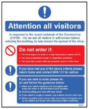 ATTENTION ALL VISITORS RECENT OUTBREAK OF CORONAVIRUS