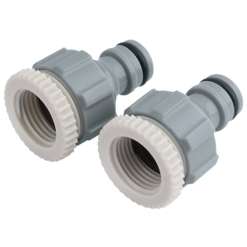 TWIN PACK OF TAP CONNECTORS 1/2Inch AND 3/4Inch DRAPER