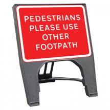 PED PLEASE USE OTHER FOOTPATH 600 X 450mm Q SIGN PLASTIC