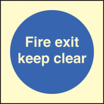 FIRE EXIT KEEP CLEAR