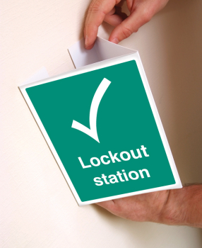 LOCKOUT STATION - EASYFIX PROJECTING SIGNS