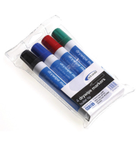 DRY WIPE MARKERS (PACK OF 4 COLOURS)