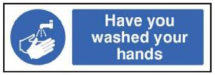 HAVE YOU WASHED YOUR HANDS FLOOR GRAPHIC