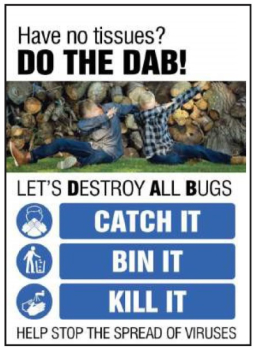 DO THE DAB DESTROY ALL BUGS POSTER - SYNTHETIC PAPER