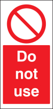 COVER-UP SIGN DO NOT USE