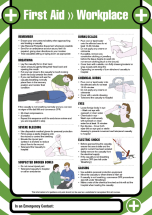 FIRST AID WORKPLACE 420X594MM POSTER