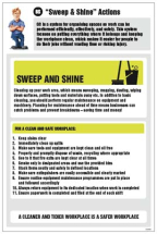 6S SWEEP & SHINE ACTIONS INFO POSTER 400X600MM RPVC