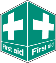 FIRST AID - PROJECTING SIGN