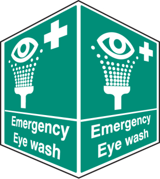 EMERGENCY EYE WASH - PROJECTING SIGN