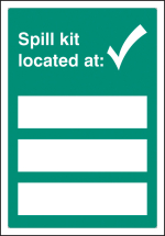 SPILL KIT LOCATED AT ADAPT-A-SIGN 215X310MM
