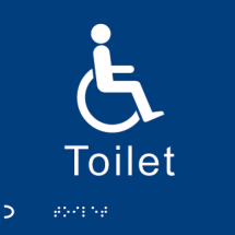 BRAILLE - DISABLED TOILET