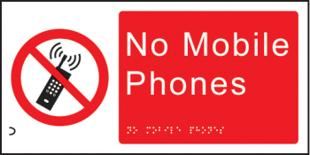 BRAILLE - NO MOBILE PHONES