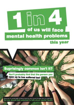SURPRISINGLY COMMON ISN'T IT? MENTAL HEALTH POSTER 420X594MM
