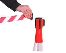 CONE BARRIER (3.65 METRE) RED/WHITE (RETRACTABLE 3.65M)