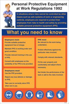 PPE REGULATIONS 1992 POSTER